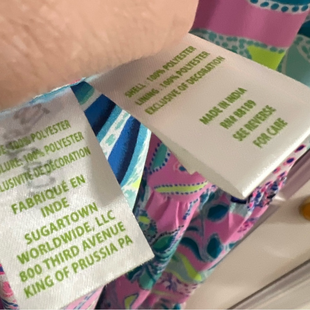 Lilly Pulitzer Pastel Floral Maxi Dress in Pink, Blue & Green - Picture 11 of 11